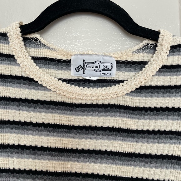 VINTAGE GRAND ST. summer dress, size: M, fits like a Small, 100% cotton - Picture 3 of 9